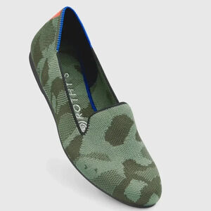 Rothy’s Rothys Camo Loafers Green Olive Flats Slip On Size 7